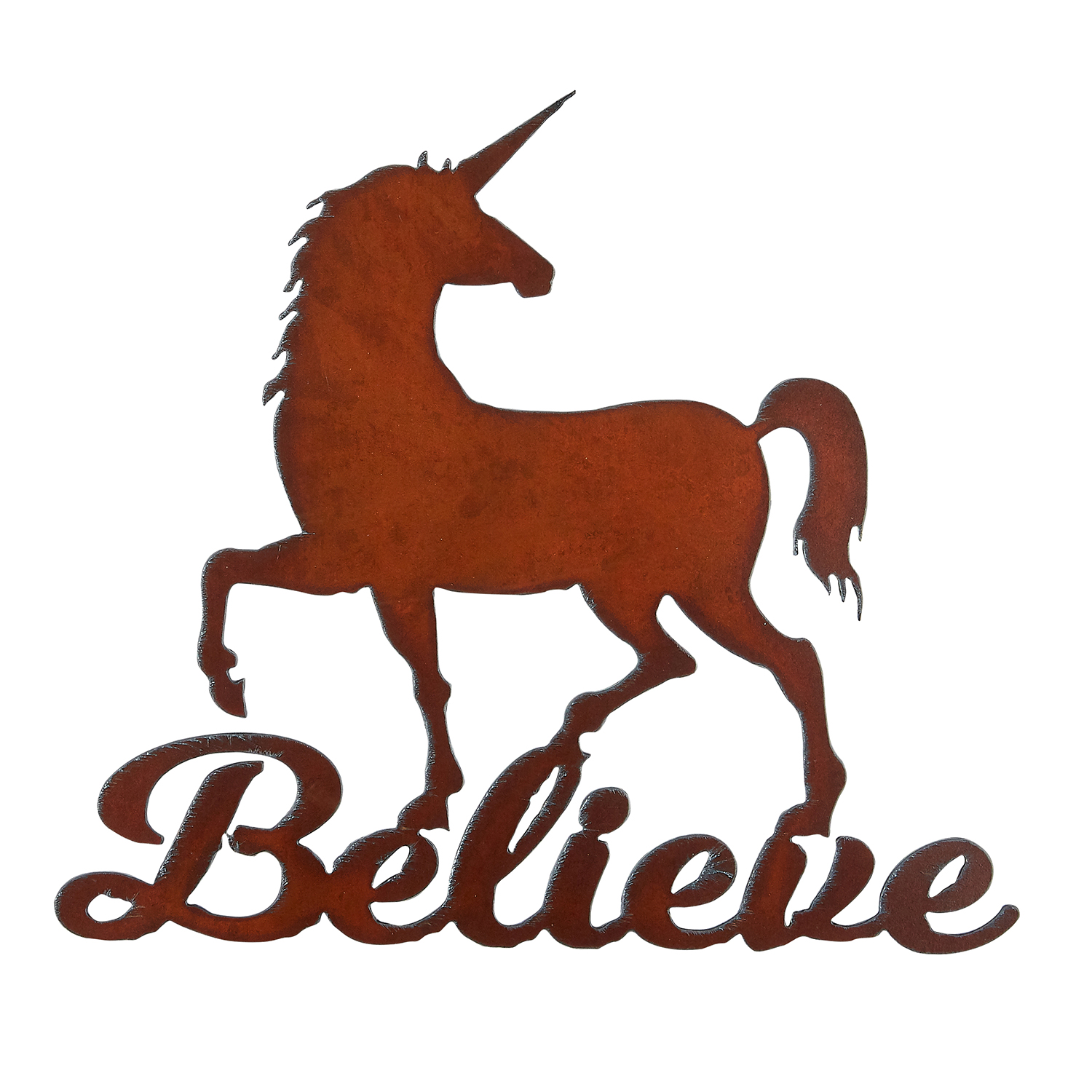 Believe w/ Unicorn Image Welcome Sign - Click Image to Close